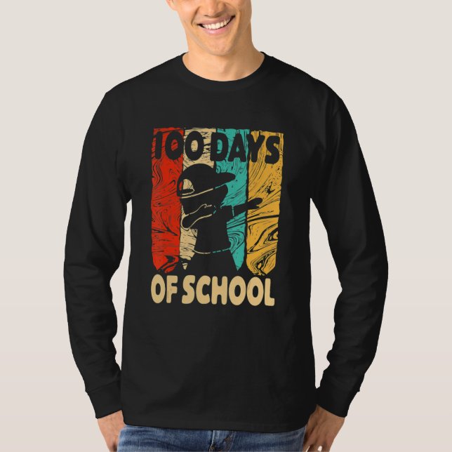 Happy 100 Days Of School 100th Day Dabbing Child K T Shirt (Framsida)