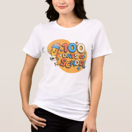 Happy 100 Days of School Celebration Retro  T Shirt
