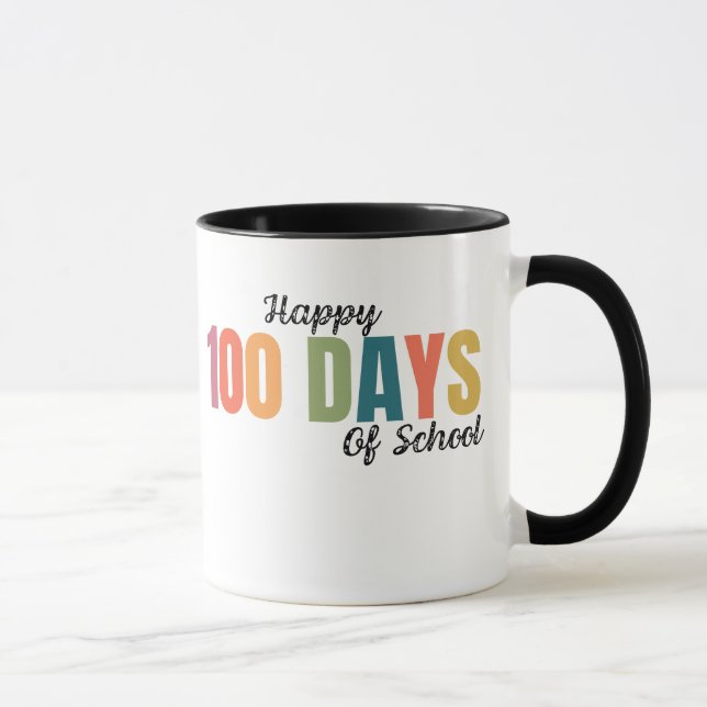 Happy 100 Days of School Teacher Mugg (Höger)