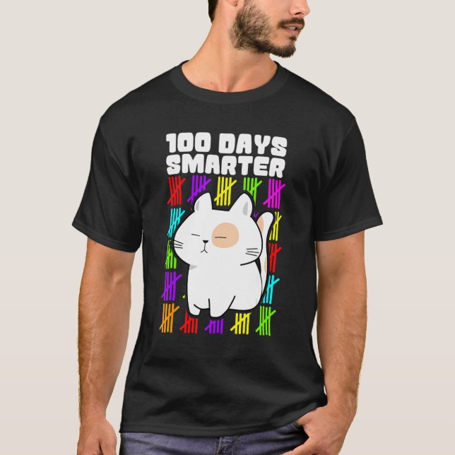 Happy 100 Days Smarter Shirts, 100th Day Of School T Shirt (Framsida)