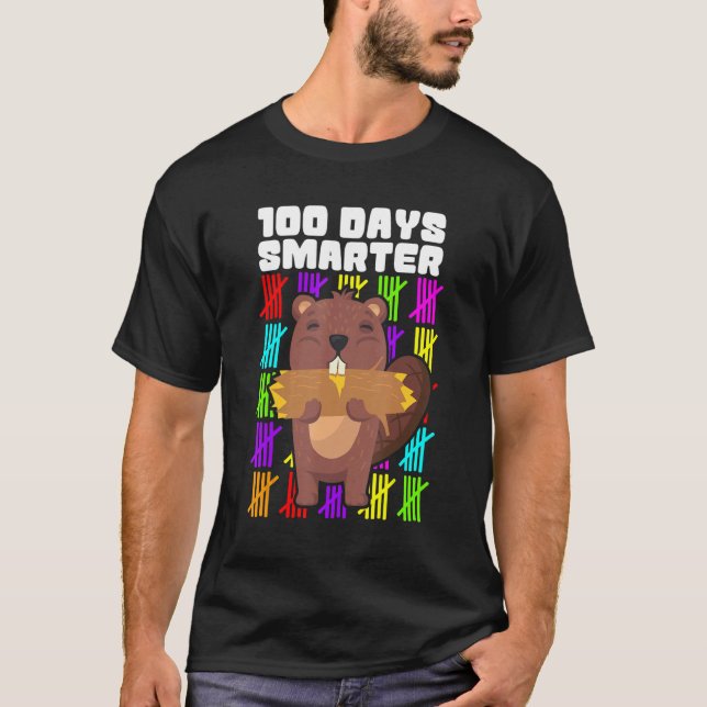 Happy 100 Days Smarter Shirts, 100th Day Of School T Shirt (Framsida)