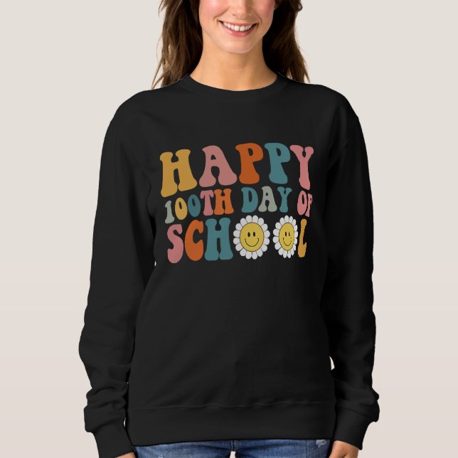 Happy 100th Day of Kindergarten School Teacher Stu T Shirt (Framsida)