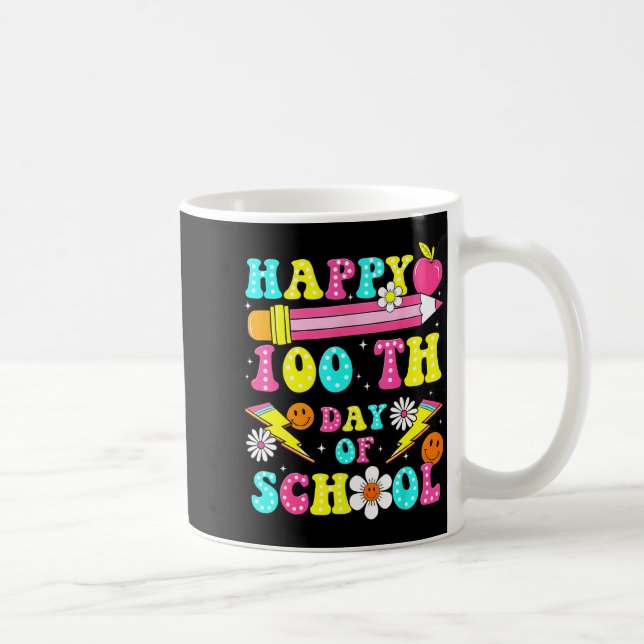 Happy 100th Day Of School 100 Days Of School Teach Kaffemugg (Höger)