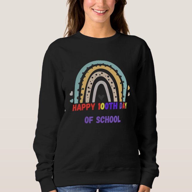 Happy 100th Day Of School 100 Days Smarter Anniver T Shirt (Framsida)
