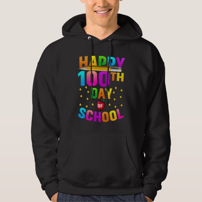 Happy 100TH Day Of School 2023 Hoodie (Framsida)