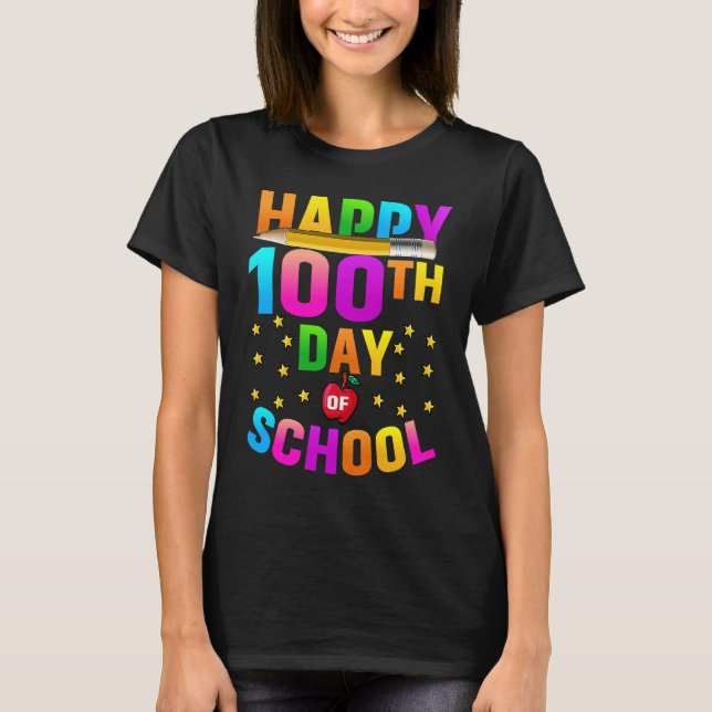 Happy 100TH Day Of School 2023 T Shirt (Framsida)