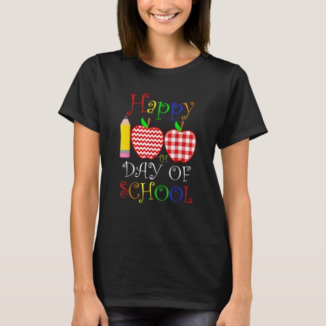 Happy 100th Day Of School For Teacher & Student Ki T Shirt (Framsida)