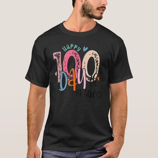 Happy 100th Day Of School Student  100 Days Of Sch T Shirt (Framsida)