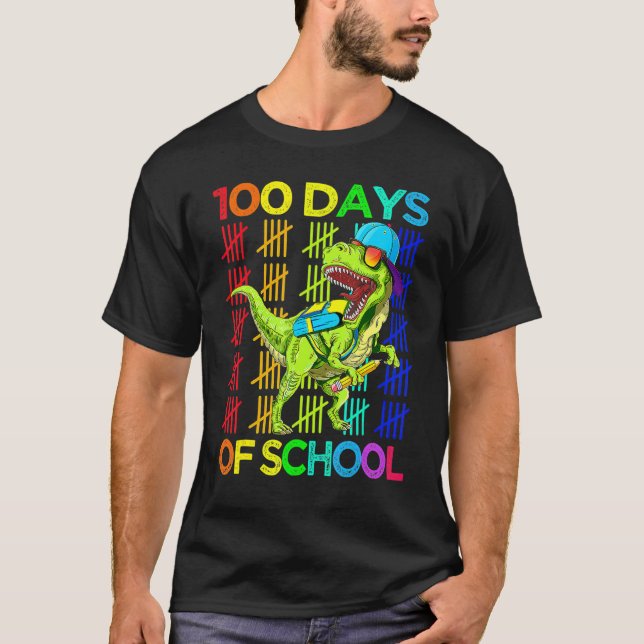 Happy 100th Day Of School Teachers Student 100 Day T Shirt (Framsida)
