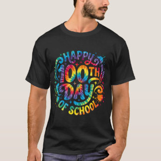 Happy 100th Day of School Tie Dye 100 Days Smarter T Shirt