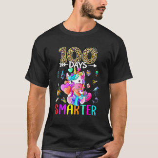 Happy 100th Day Of School Unicorn Kid Girls 100 Da T Shirt