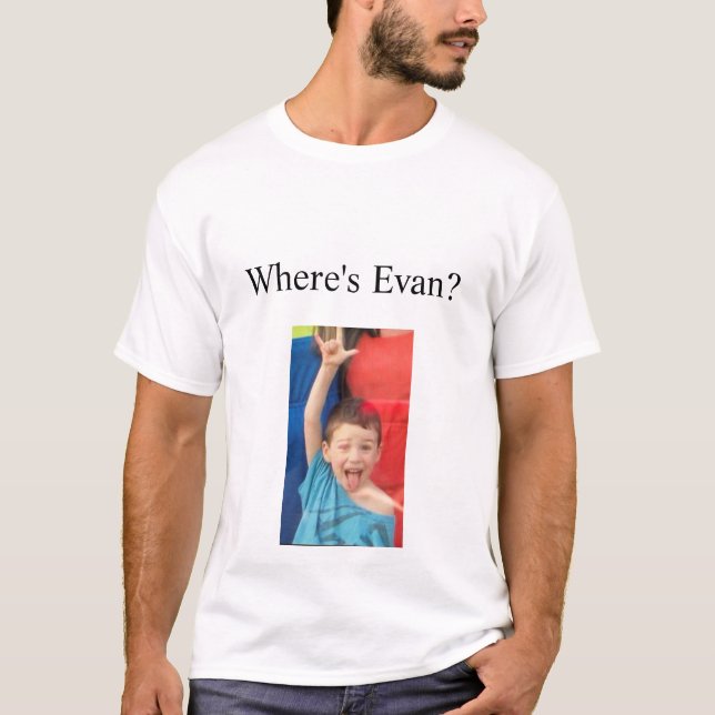 Happy 18th Birthday Evan!  T Shirt (Framsida)