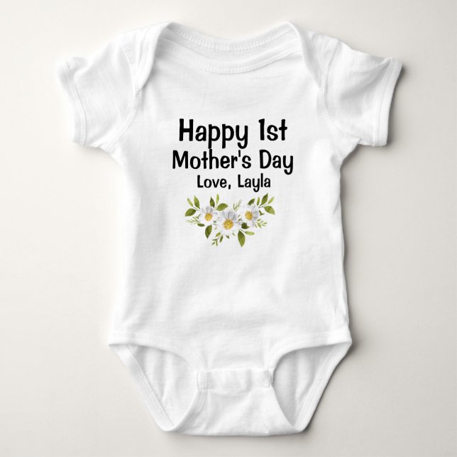 Happy 1st Mothers Day Shirt T Shirt (Framsida)