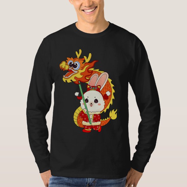 Happy 2023 Chinses Lunar Celebration Asian Dragon  T Shirt (Framsida)