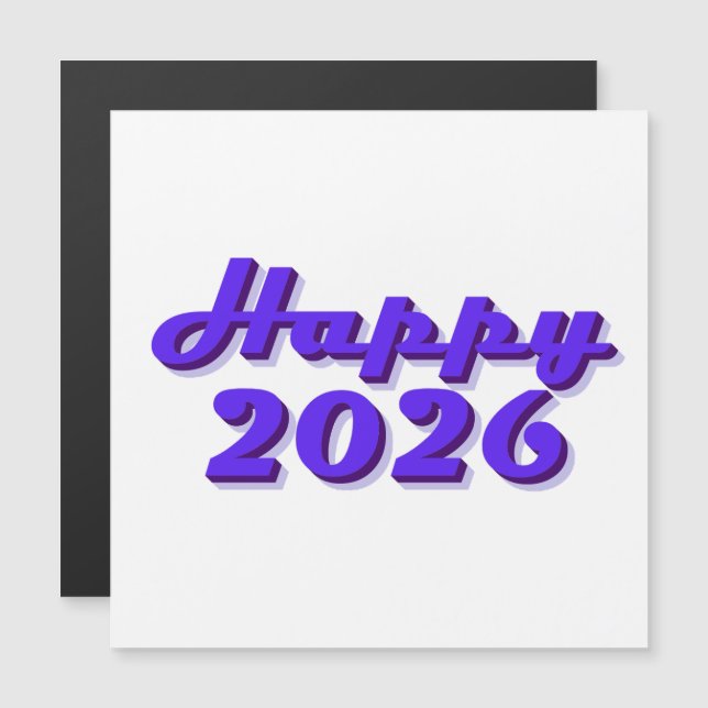 Happy 2026 (Fram/baksida)