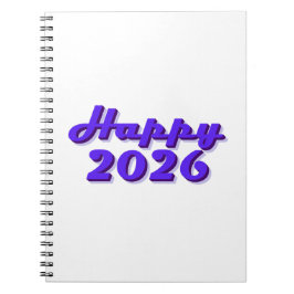 Happy 2026 anteckningsbok