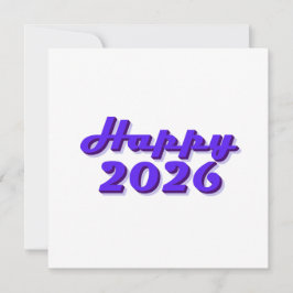 Happy 2026 inbjudningar