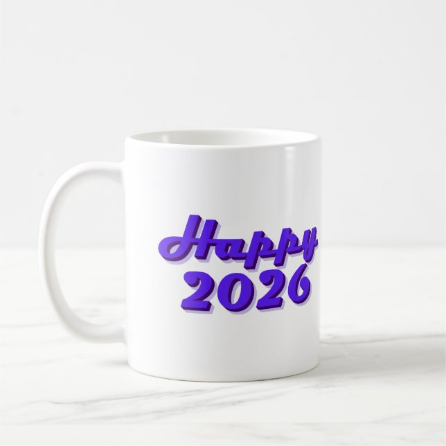Happy 2026 kaffemugg (Vänster)