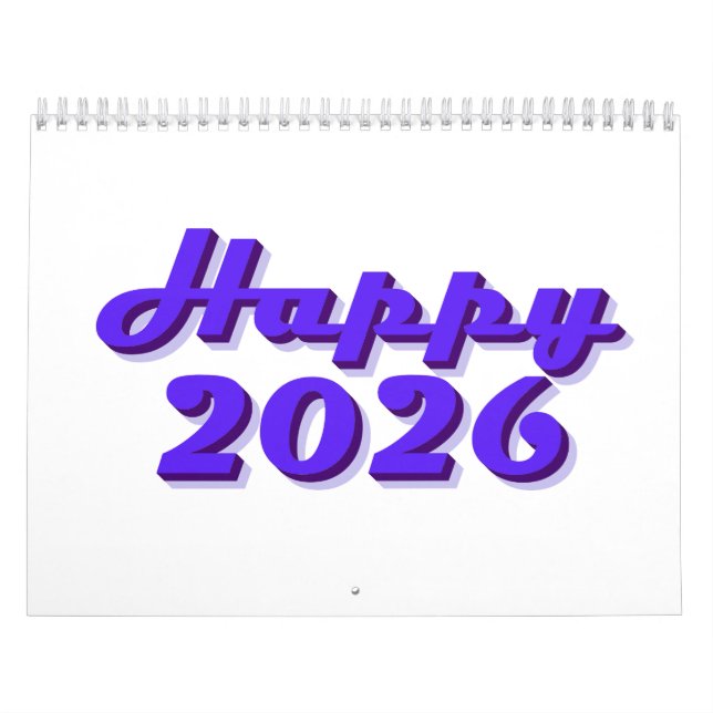 Happy 2026 kalender (Omslag)