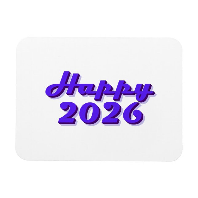 Happy 2026 magnet (Horisontell)
