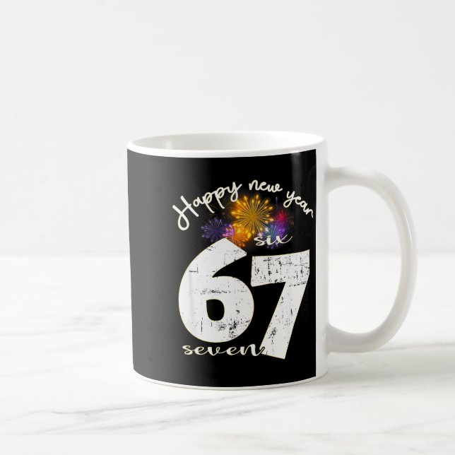Happy 2026 New Year's Eve Party 67 Six Seven Meme  Kaffemugg (Höger)
