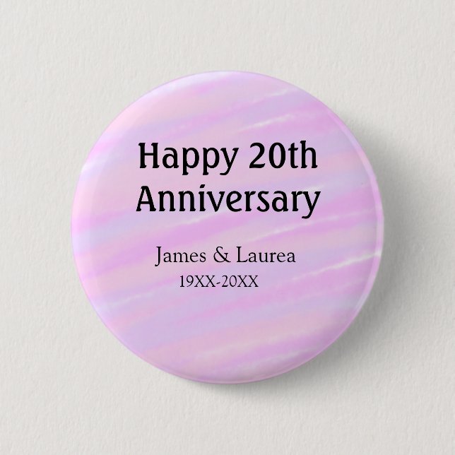 Happy 20th anniversary pink purple pastel name bol knapp (Framsida)