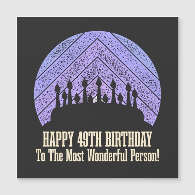 Happy 49th Birthday wishing saying quote (Framsida)