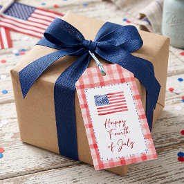 Happy 4th of July Gift Tags Presentetikett