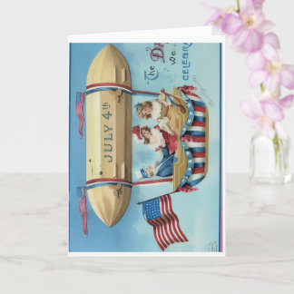 Happy 4th of July Greeting Card Kort