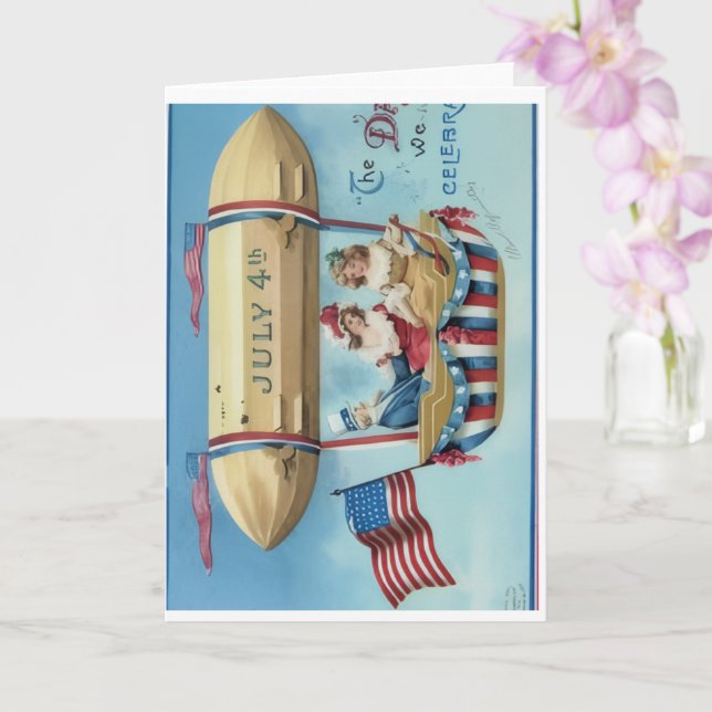 Happy 4th of July Greeting Card Kort (Orkide)