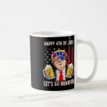 Happy 4th Of July Let's Go Beer Brandon Trump Beer Kaffemugg<br><div class="desc">Happy 4th Of July Let's Go Beer Brandon Trump Beer America</div>