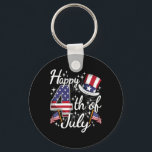 Happy 4th Of July Patriotic American Flag Usa Men  Nyckelring<br><div class="desc">Happy 4th Of July Patriotic American Flag Usa Men Women Kids</div>