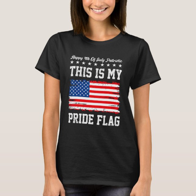 Happy 4th Of July Patriotic American US Flag 4th O T Shirt (Framsida)