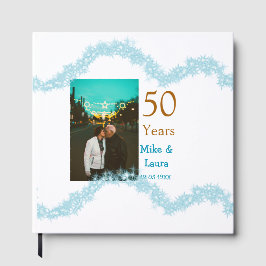 Happy 50th anniversary add couple name date weddin gästböcker