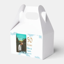 Happy 50th anniversary add couple name date weddin presentaskar