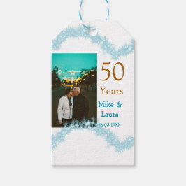 Happy 50th anniversary add couple name date weddin presentetikett