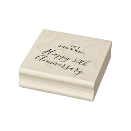 Happy 50th anniversary purple name year simple  stämpel