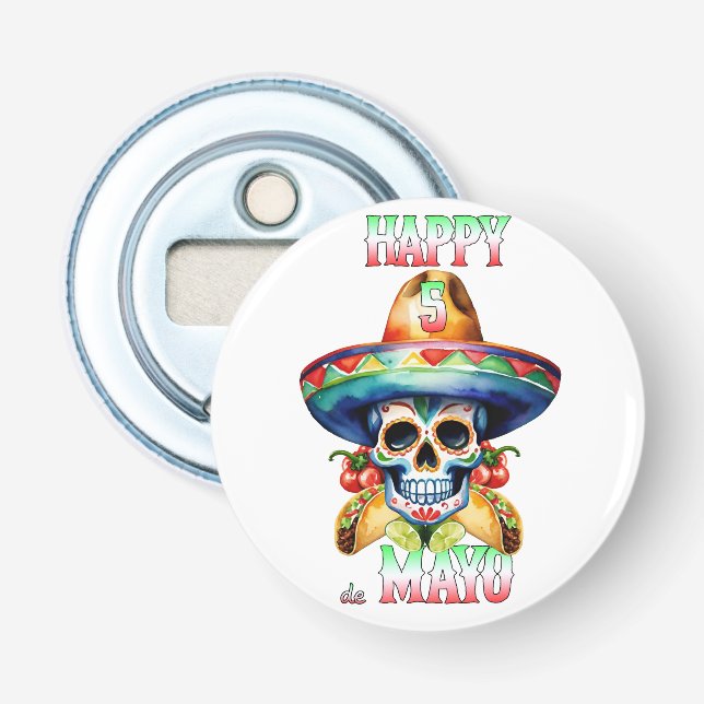 Happy 5 de Mayo Flasköppnare (Framsidan)