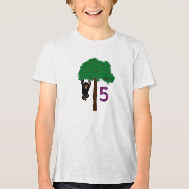 Happy 5th Birthday T Shirt (Framsida)