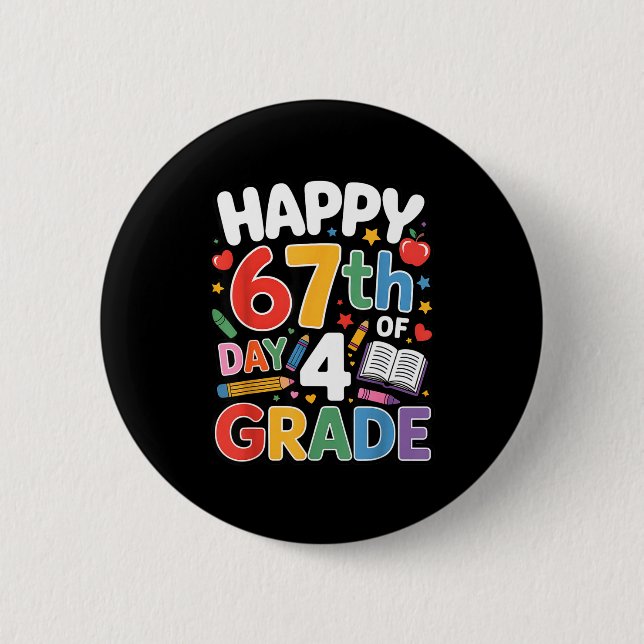 Happy 67 Day Of 4 Grade I Survived 67 Days Of Scho Knapp (Framsida)
