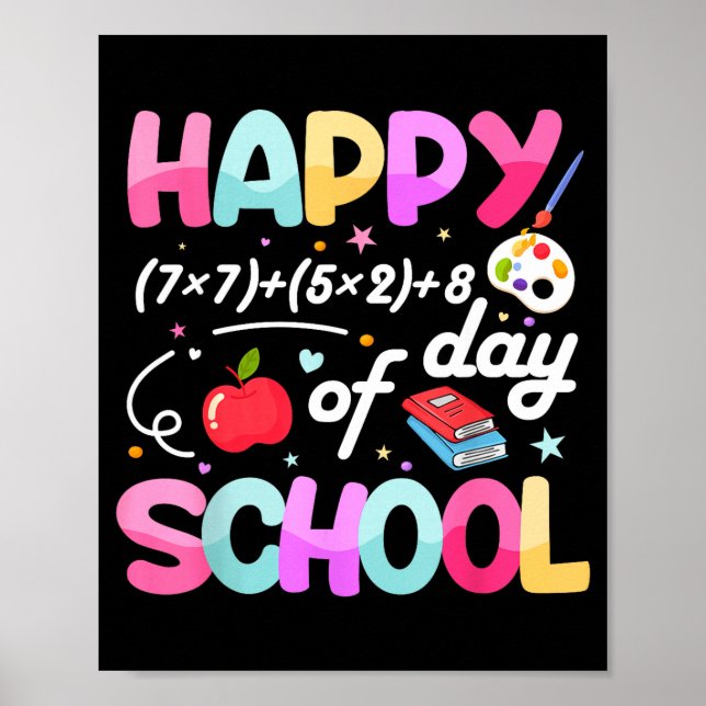 Happy 67 Days Of School 67th Day Smarter Six Seven Poster (Framsidan)