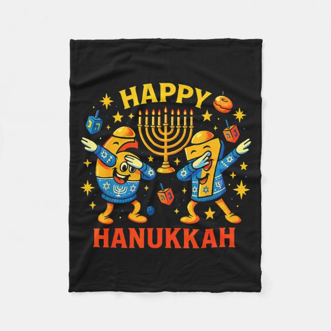 Happy 67 Hanukkah Funny Holiday Meme Design  Fleecefilt (Framsidan)