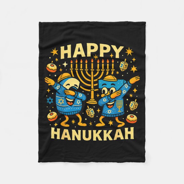 Happy 67 Hanukkah Funny Holiday Meme Design  Fleecefilt (Framsidan)