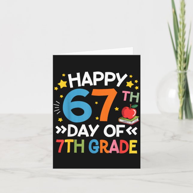 Happy 67th Day Of 7th Grade Teachers 67 Days Of Sc Kort (Framsida)