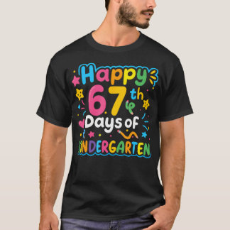 Happy 67Th Day Of Kindergarten School Meme 67 Kids T Shirt