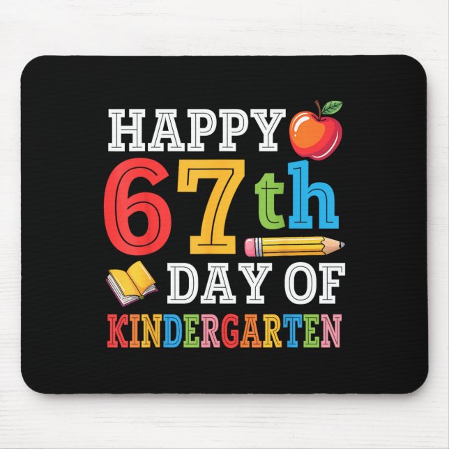 Happy 67th Day Of Kindergarten Teacher Student 67  Musmatta (Framsidan)