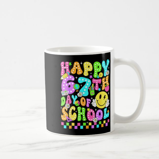 Happy 67th Day Of School 67 Days Smarter Teacher G Kaffemugg (Höger)