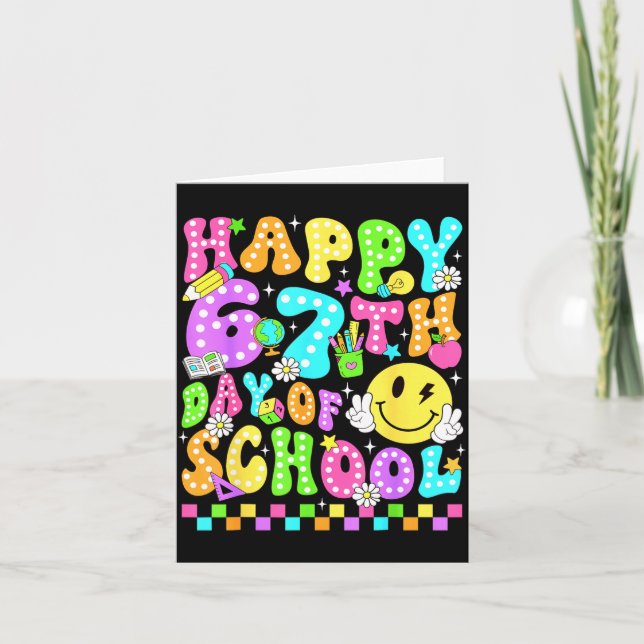 Happy 67th Day Of School 67 Days Smarter Teacher G Kort (Framsida)