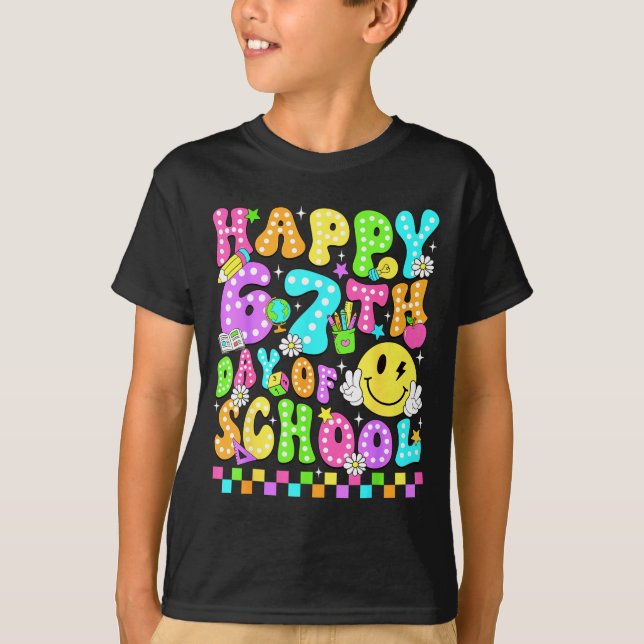 Happy 67th Day Of School 67 Days Smarter Teacher G T Shirt (Framsida)