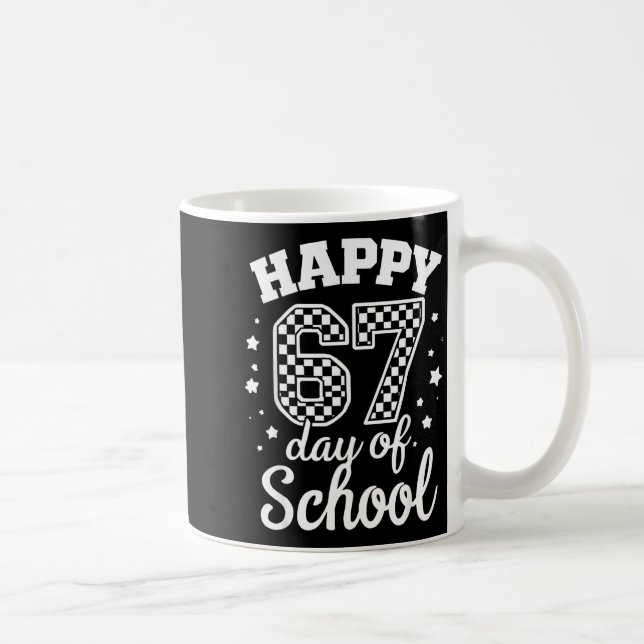 Happy 67th Day Of School Students Teacher Kids 100 Kaffemugg (Höger)